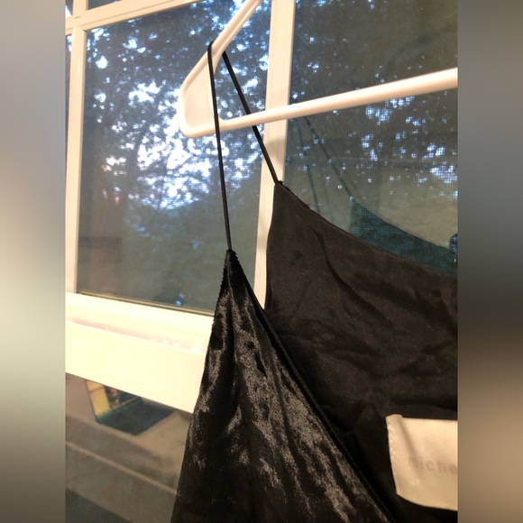 Michelle Mason Asymmetrical Cami in Black - Picture 6 of 10